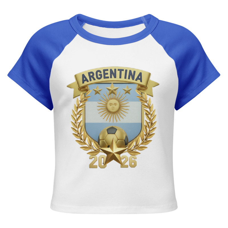 Camiseta Especial Dama Fútbol Nacional Argentina - Colección Silueta Dorada 2026