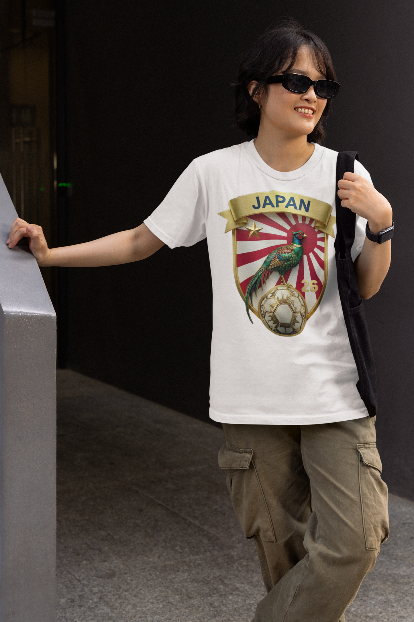 Camiseta Fútbol Nacional Japón Balón Blanco - Primera Estrella Mundialista