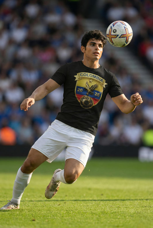 Camiseta Fútbol nacional Colombia Balón Negro - Primera Estrella Mundialista